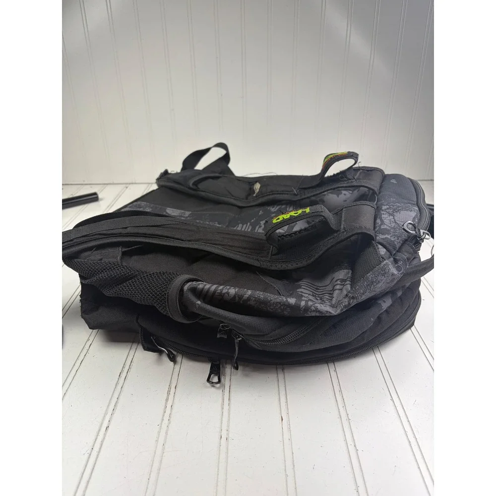 Adidas Unisex Black Gray Graphic Backpack Bookbag Laptop Travel School Bag